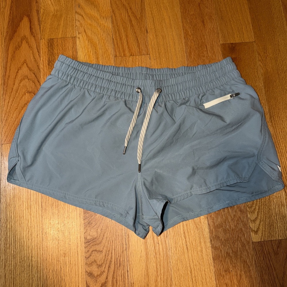 Vuori Womens Clementine 2.0 Shorts XL Shade Blue Running Workout Lined 2" VW304